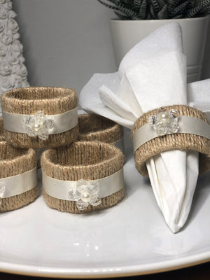Burlap Jute Napkin Rings
