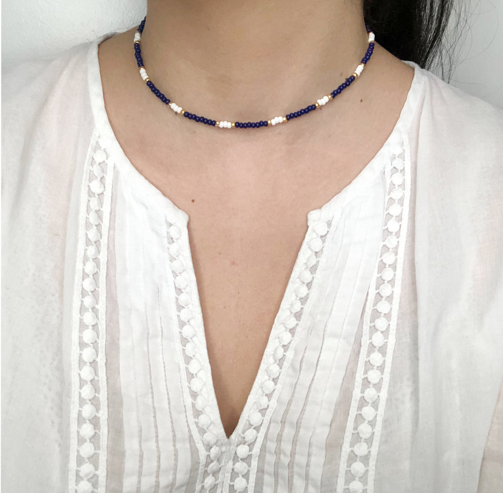 Summer Surfer Choker Set - Navy