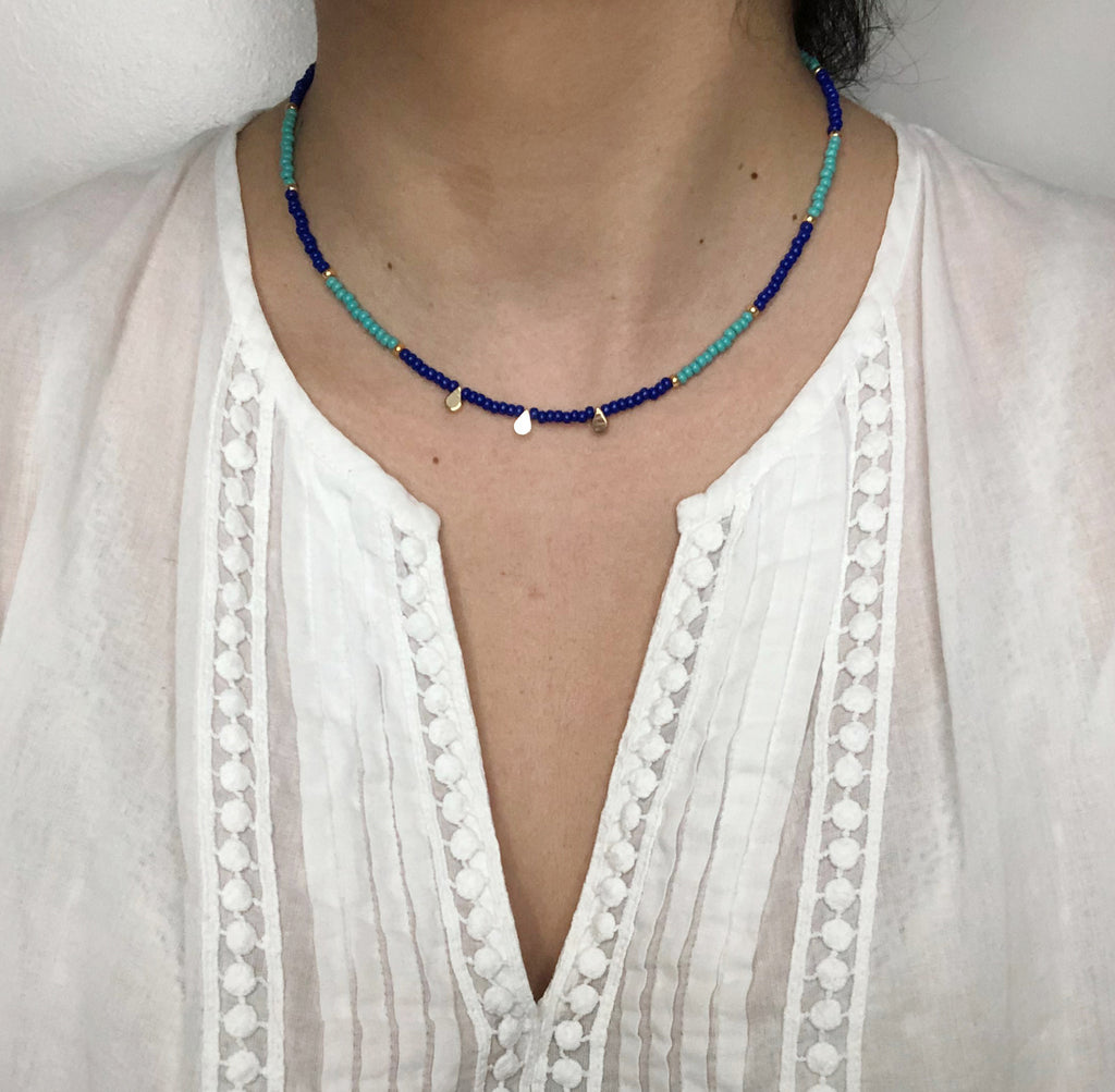 Summer Surfer Choker Set - Blue
