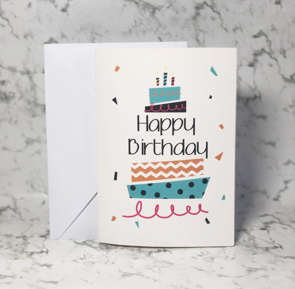 Birthday Card with Cake - Free with any Gift