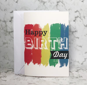 Birthday Card Colours - Free with any Gift