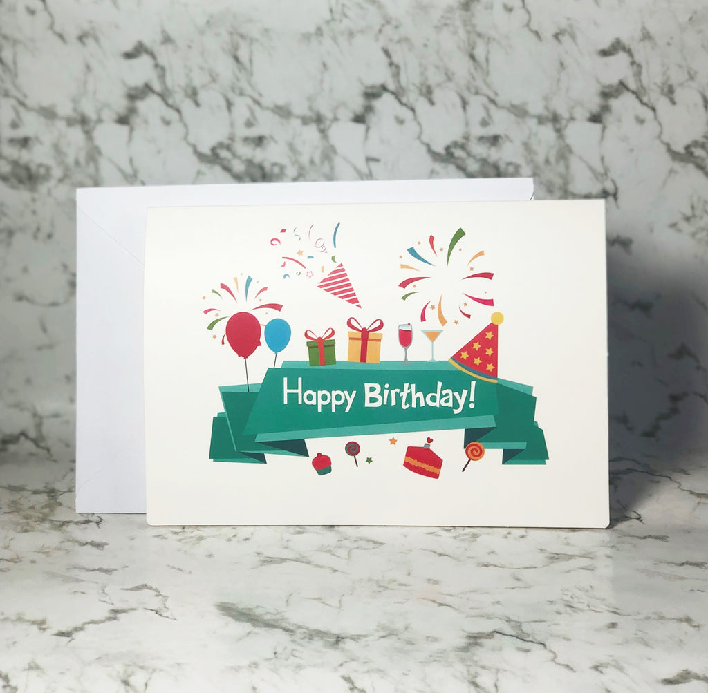 Birthday Card - Firework Celebration - Free with any Gift