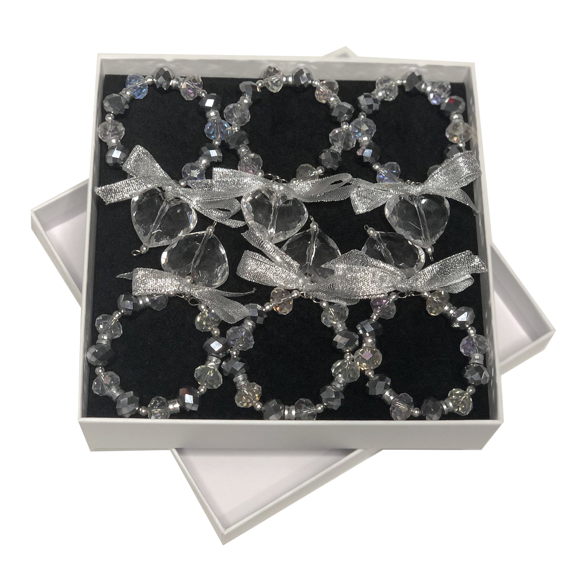 Heart Napkin Rings - Silver