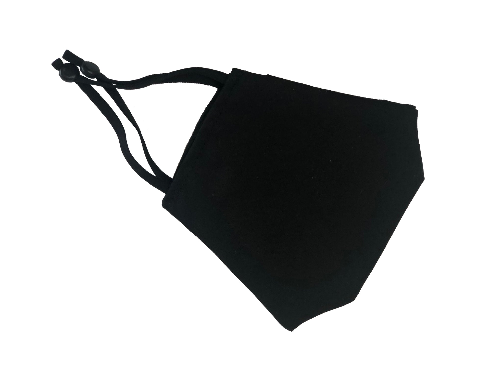 Black Face Mask 3 layers fabric