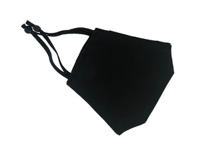 Black Face Mask 3 layers fabric