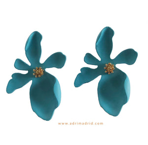 Blue Flower Earrings