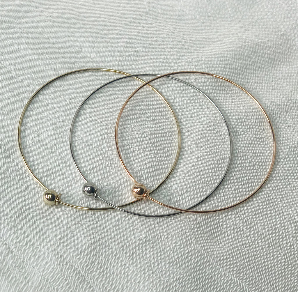 Wire Bangle Bracelet