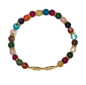 Infinity Agate Bracelet - Small